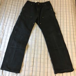 Vintage Carhartt black double knee pants